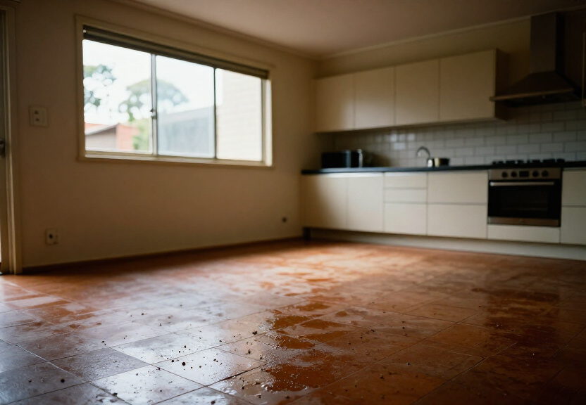 Spider nest removal in a family home